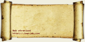 Irena Pjanić vizit kartica