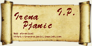 Irena Pjanić vizit kartica